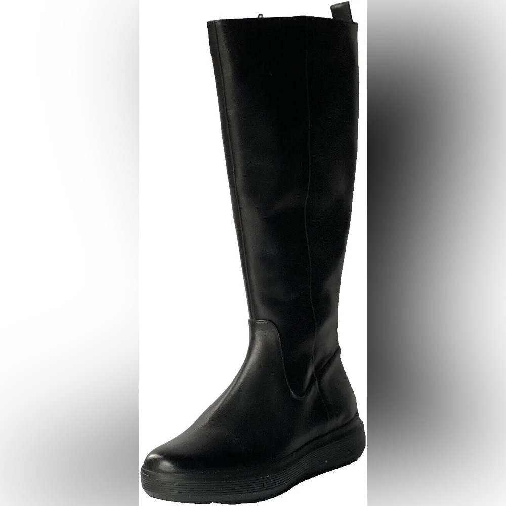 Naturalizer Torence Leather Wedge Knee High Boot NWOT Size 7.5 Black